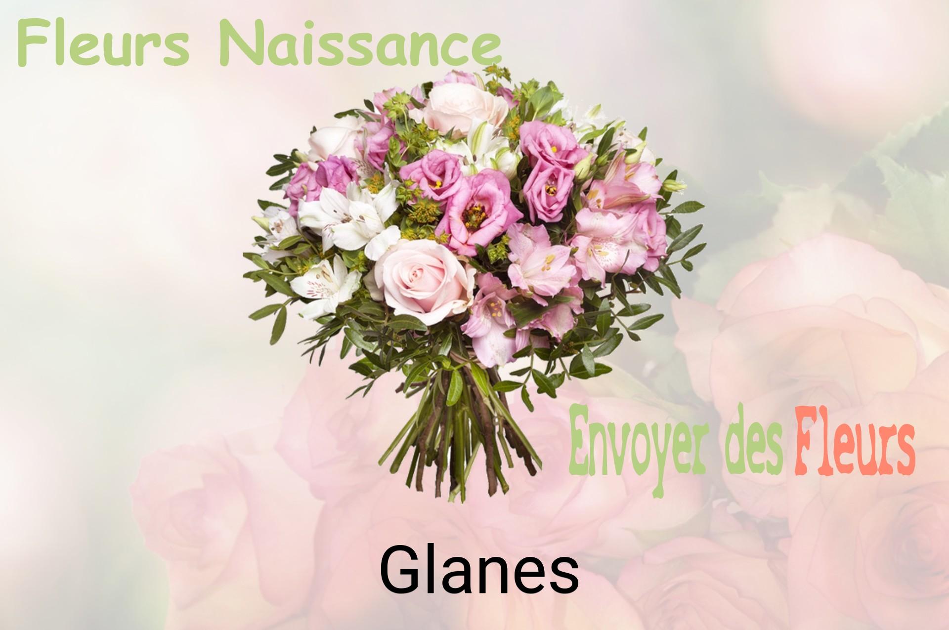 Bouquet de fleurs de naissance livré à Glanes